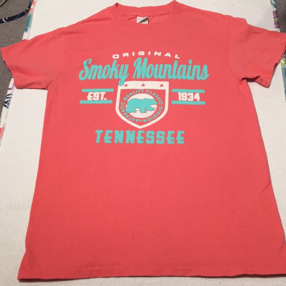 Coral Smoky Mountains Tee Shirt